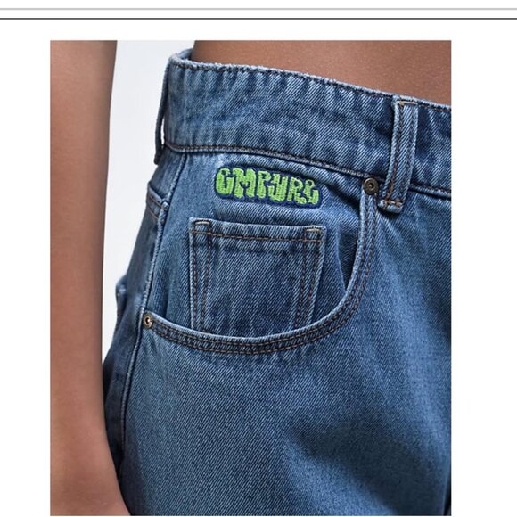 Empyre Tori 90s Medium Wash Denim Skate Jeans Size Small - Picture 2 of 14